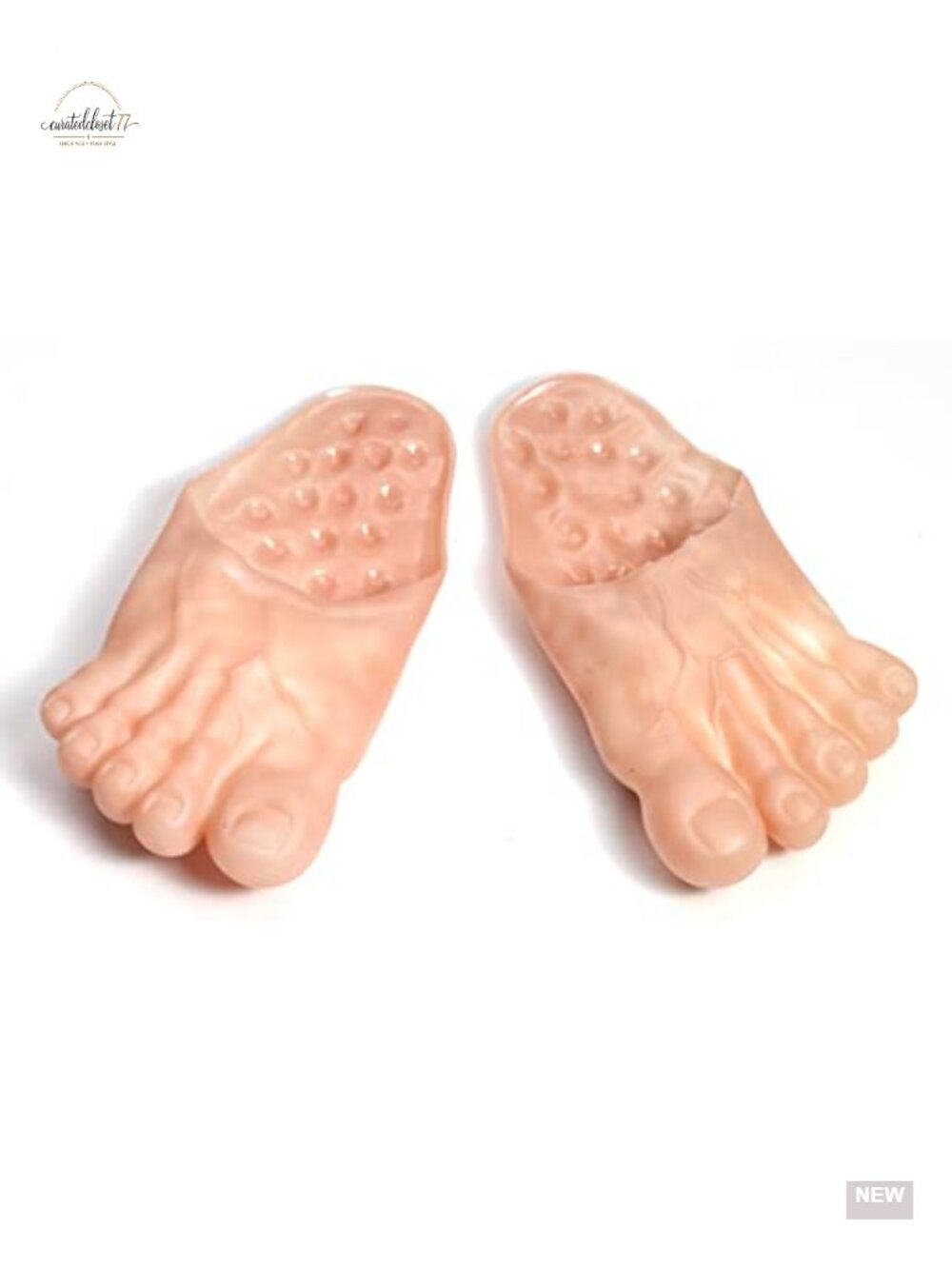 Jumbo Bare Feet Costume Accessory Slide-On Novelty Funny